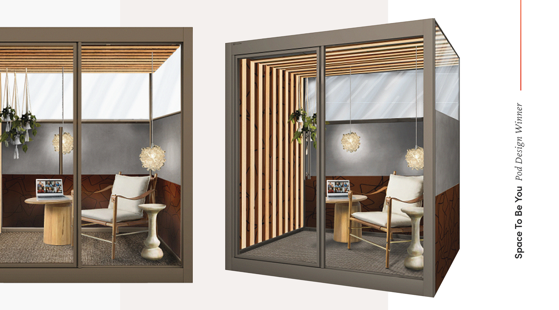 &ldquo;Japandi&rdquo; is the name of the winning entry in the &ldquo;Space to Be You&rdquo; contest designed by Emma Franceschina. Her elegantly designed pod blends the modern flair of Scandinavian design with the timeless elegance of Japanese Zen.