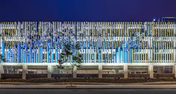 Rob Ley’s Endless Miles sculpture is a mesmerizing addition to the parking structure, taking up an entire side and depending on one's view and time of day can always look and feel different. Rob Ley’s Endless Miles sculpture is a mesmerizing addition to the parking structure, taking up an entire side and depending on one's view and time of day can always look and feel different.