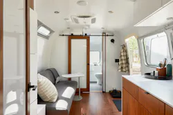 AutoCamp's location in the Catskills Mountains features 65 Airstreams, along with a newly built clubhouse. AutoCamp's location in the Catskills Mountains features 65 Airstreams, along with a newly built clubhouse.
