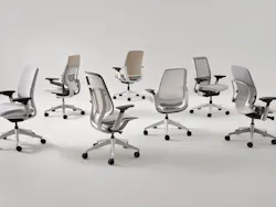 CarbonNeutral Certified Steelcase seating includes (from left to right) Steelcase Series 2, Leap, Think, Steelcase ​​Karman, Gesture, ​​Steelcase Series 1 and Amia CarbonNeutral Certified Steelcase seating includes (from left to right) Steelcase Series 2, Leap, Think, Steelcase ​​Karman, Gesture, ​​Steelcase Series 1 and Amia