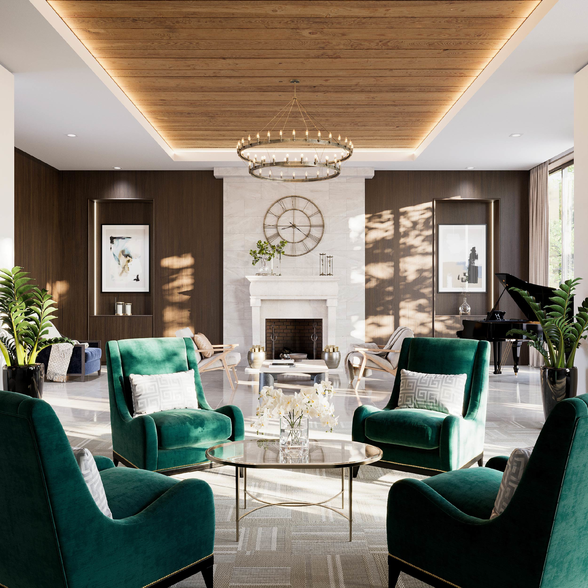 Rettangolo LED fixtures offer superior performance and a sleek, minimalist design that seamlessly blends with distinctive architectural settings.