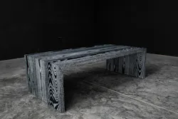 Tristan Coffee Table by Aronson Woodworks is handcrafted with 1.5” thick solid wood and signature bowtie joinery. This product is included in the Design Industry for Peace auction. Tristan Coffee Table by Aronson Woodworks is handcrafted with 1.5” thick solid wood and signature bowtie joinery. This product is included in the Design Industry for Peace auction.