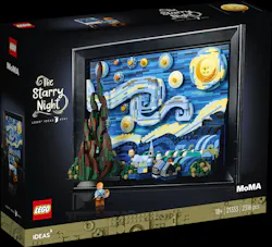 The Vincent van Gogh Starry Night LEGO set. The Vincent van Gogh Starry Night LEGO set.