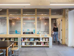 Philly-based firm Kaminski + Pew transformed a former mechanical room into a new office for urban developer Scout LTD. Philly-based firm Kaminski + Pew transformed a former mechanical room into a new office for urban developer Scout LTD.