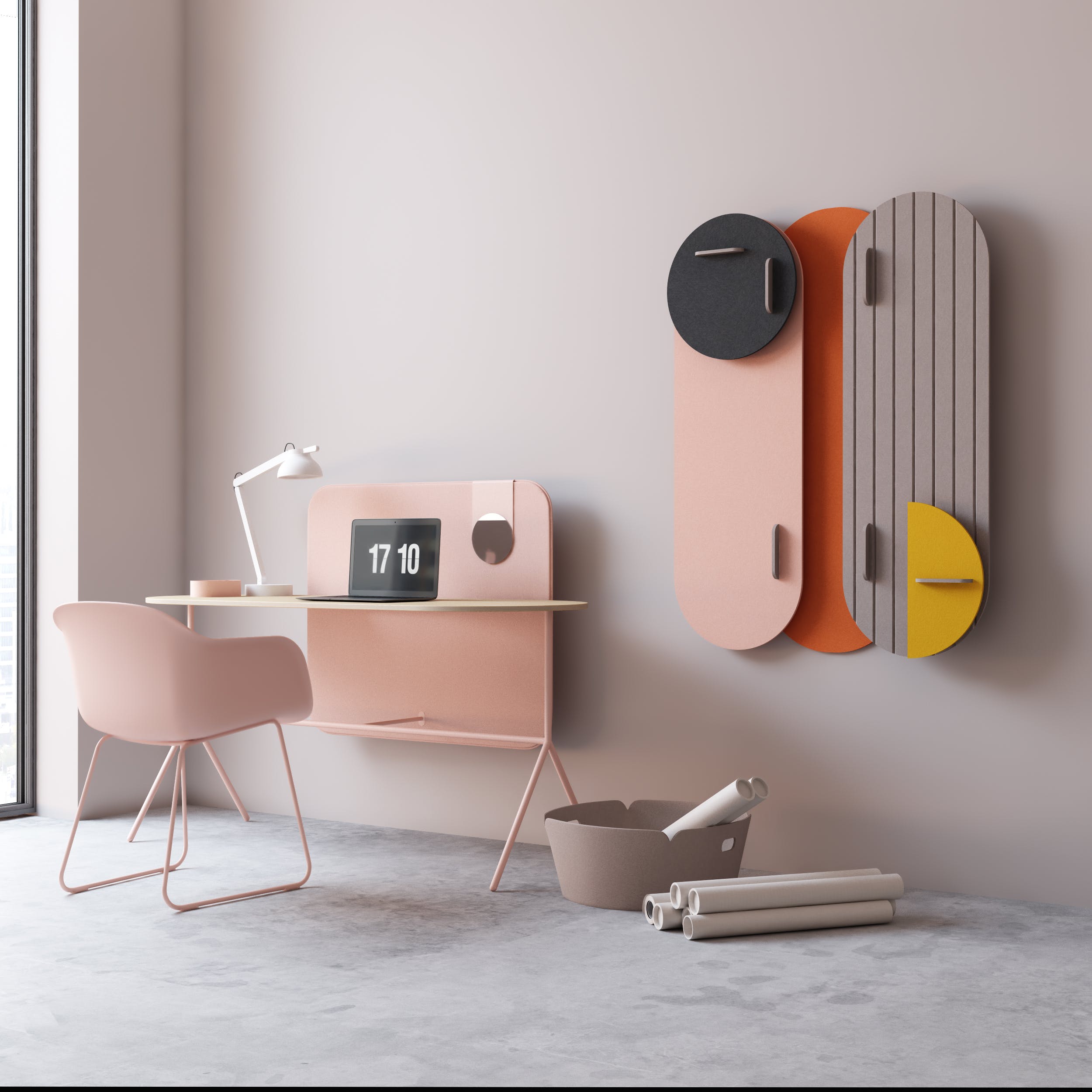 Ellipse acoustic composition in orange.