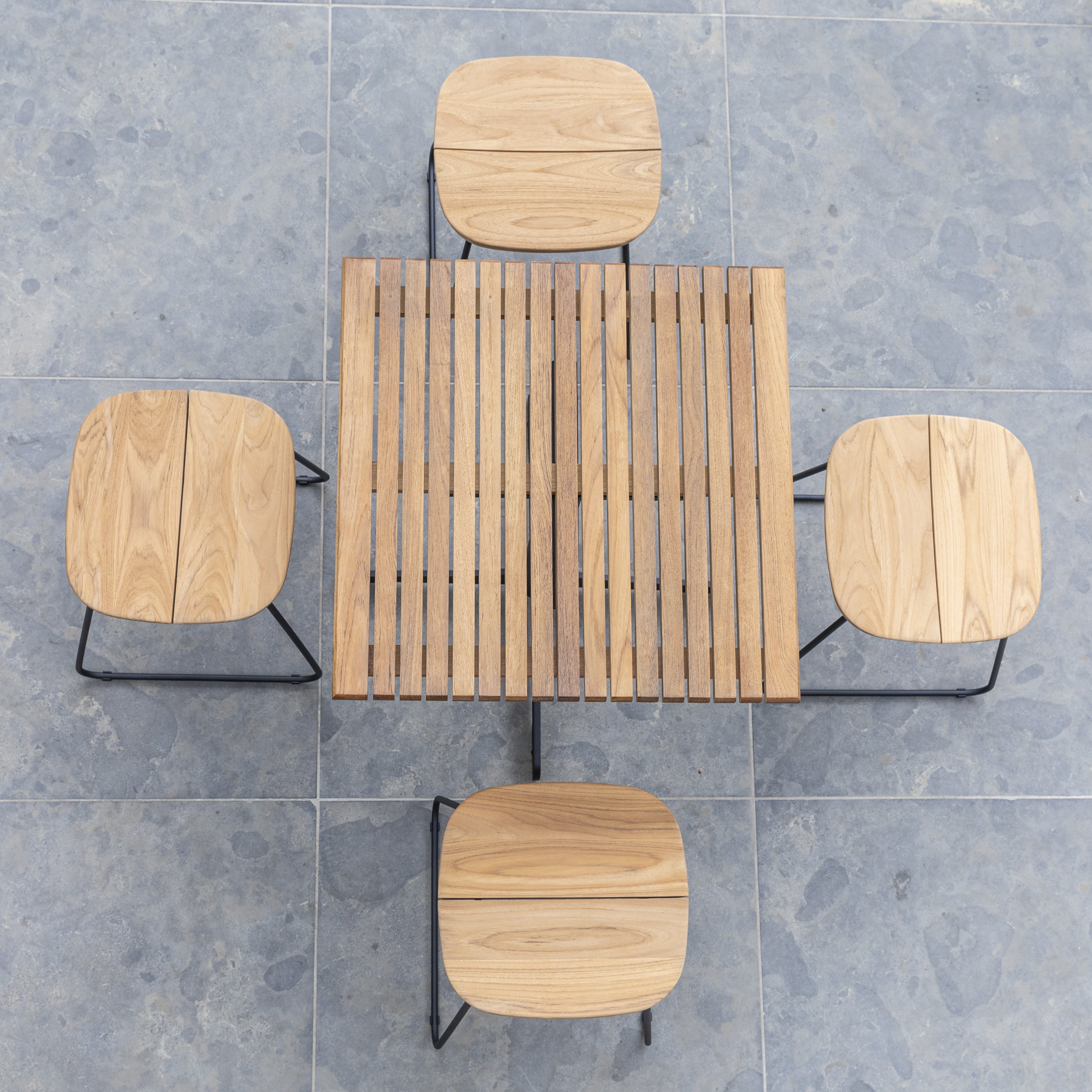 Bryggen collection of Nordic stools comes in three heights.