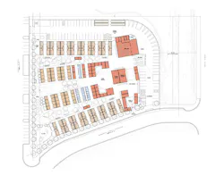 The San Mateo County Navigation Center site plan represents the first built instance of the Office of Charles F. Bloszies's Step(1) housing to address homelessness in California. The San Mateo County Navigation Center site plan represents the first built instance of the Office of Charles F. Bloszies's Step(1) housing to address homelessness in California.