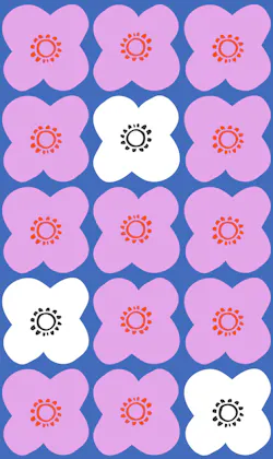 Pattern 'Fleur de Tachee' by Rachel Gloria Adams. Pattern 'Fleur de Tachee' by Rachel Gloria Adams.