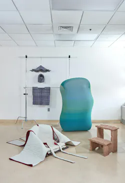 Rhode Island School of Design's exhibition will be the first exhibition presented at SaloneSatellite in Milan. Pictured are The Knit Wiggle, Jieyu Chair, Termite Stool and Woven Binaries. Rhode Island School of Design's exhibition will be the first exhibition presented at SaloneSatellite in Milan. Pictured are The Knit Wiggle, Jieyu Chair, Termite Stool and Woven Binaries.