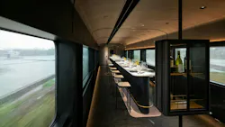 The Moving Kitchen is the ultimate in experiential design as an intimate restaurant aboard a train, designed by JC Architecture & Design, in Taiwan. The Moving Kitchen is the ultimate in experiential design as an intimate restaurant aboard a train, designed by JC Architecture & Design, in Taiwan.