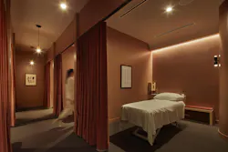 The wellness room for acupuncture and massage evokes a relaxing vibe. The wellness room for acupuncture and massage evokes a relaxing vibe.