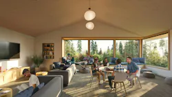 Contemporary behavioral health facility designs unite calming colors and comfortable furnishings with views of the outdoors to help provide a supportive care environment. Contemporary behavioral health facility designs unite calming colors and comfortable furnishings with views of the outdoors to help provide a supportive care environment.