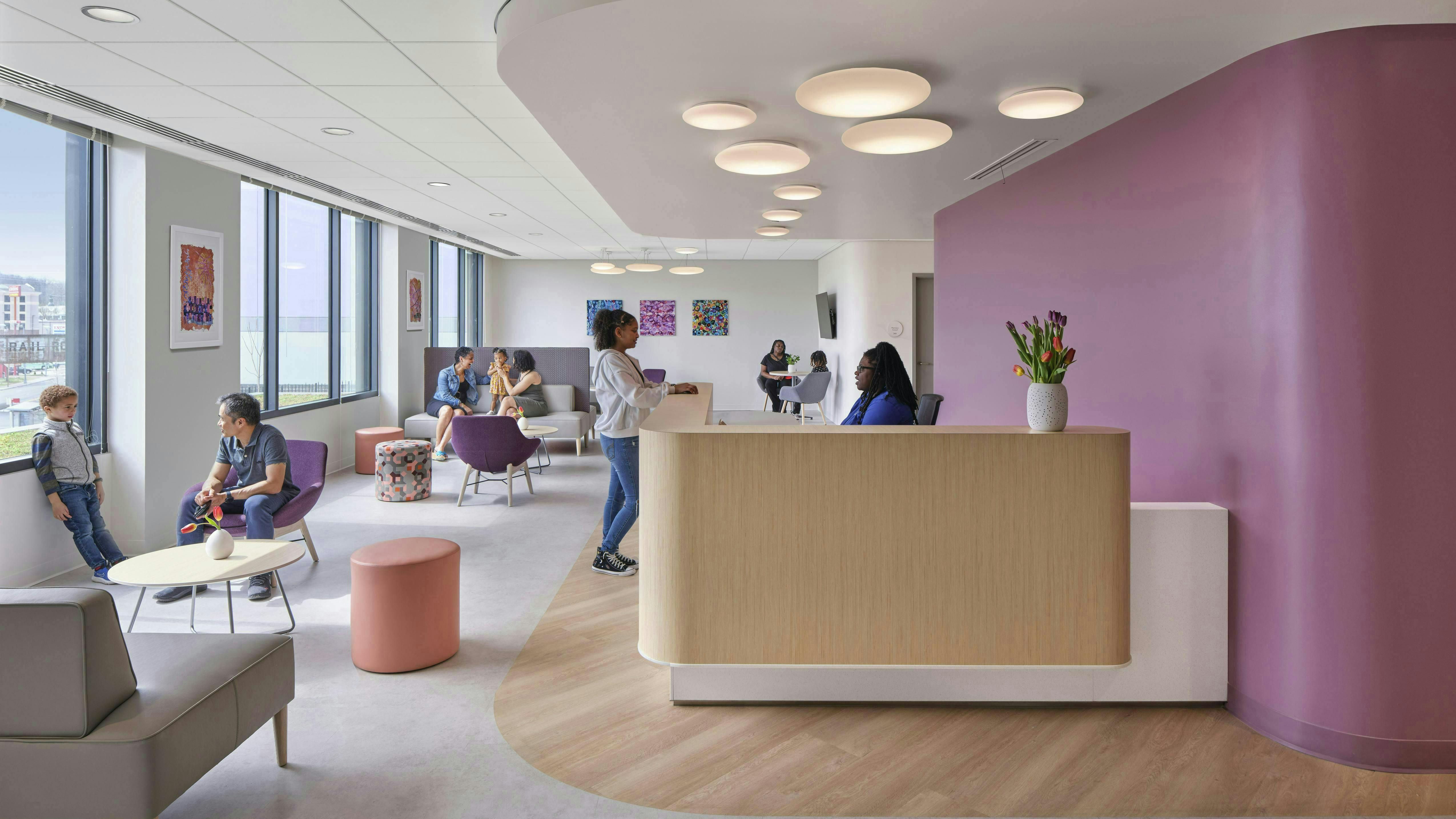 The Community of Hope Family Health & Birth Center was a 2023 IIDA Healthcare Design Award winner in the Ambulatory | Specialty Clinic category.