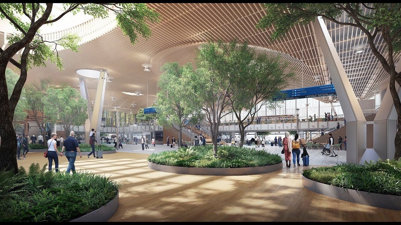 A Walk in the Forest at PDX Airport