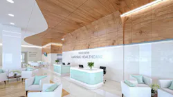 CertainTeed Decoustics Impressions ceiling and wall system in healthcare facility CertainTeed Decoustics Impressions ceiling and wall system in healthcare facility