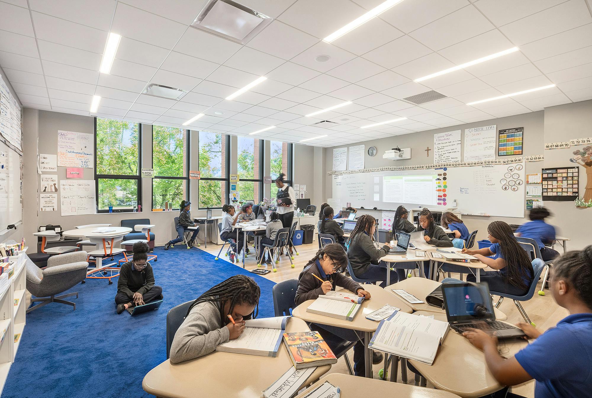 Chicago Jesuit Academy (CJA) project supported by Designs for Dignity