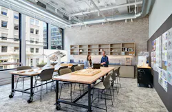 The design lab allows HGA staff to create clay and 3D models for their projects. This is a new space for the design firm and allows staff to tinker on project ideas. The design lab allows HGA staff to create clay and 3D models for their projects. This is a new space for the design firm and allows staff to tinker on project ideas.