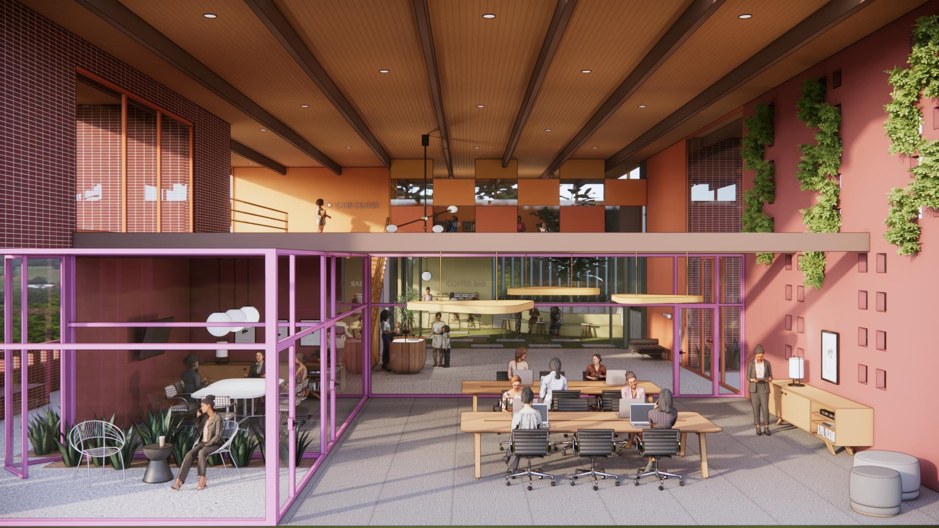 LeAnne Hvalka's 'Boundless' multipurpose women's center design concept