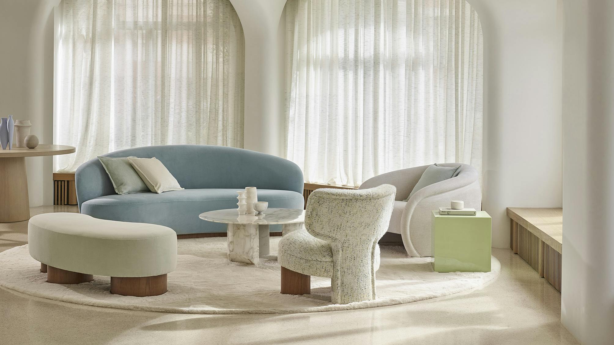 The Bunny Rug, part of the Wonderland Collection, is an ultra-soft faux shearling.