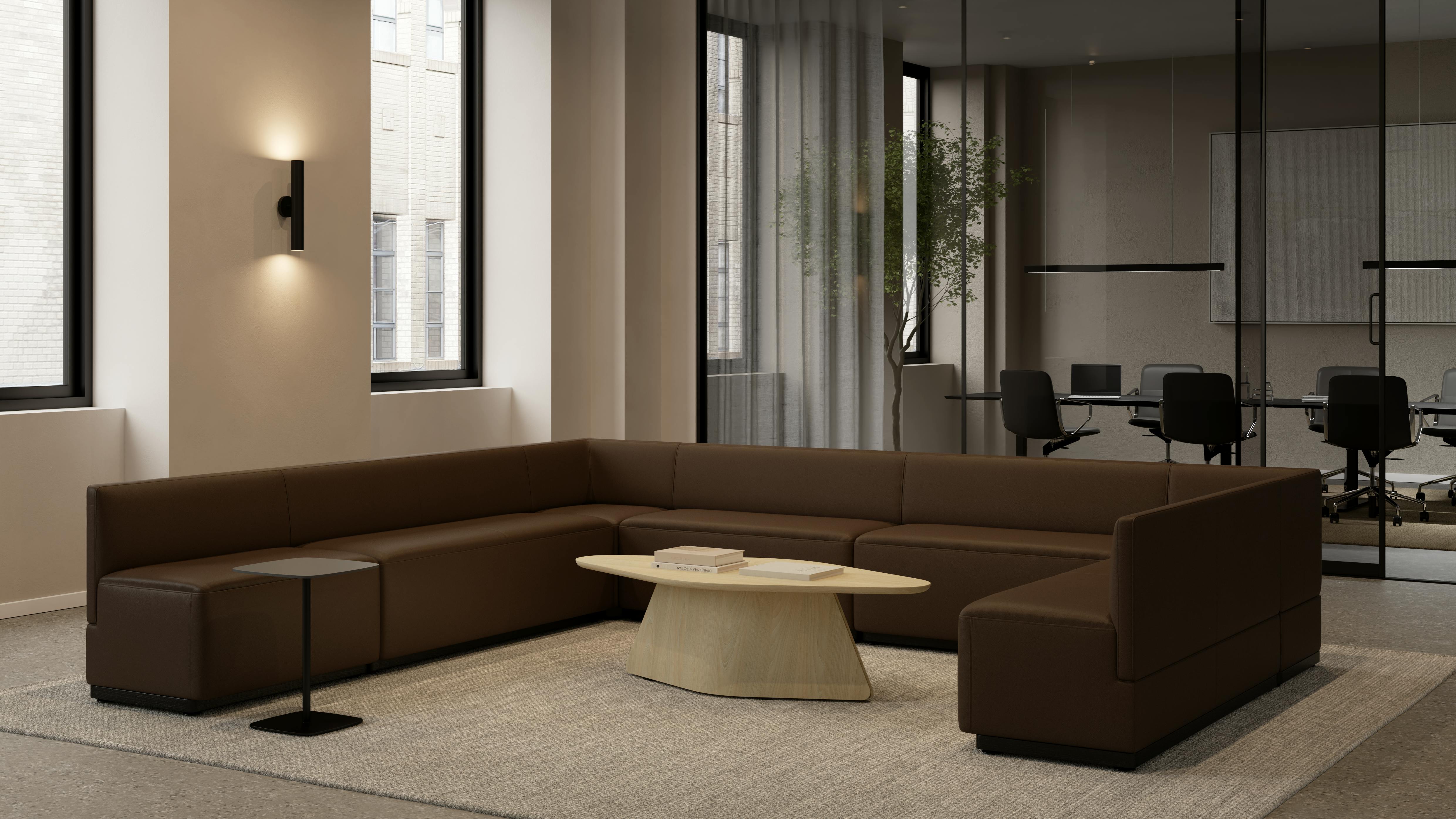 Pact Flex adjustable seating in a U-shaped configuration.