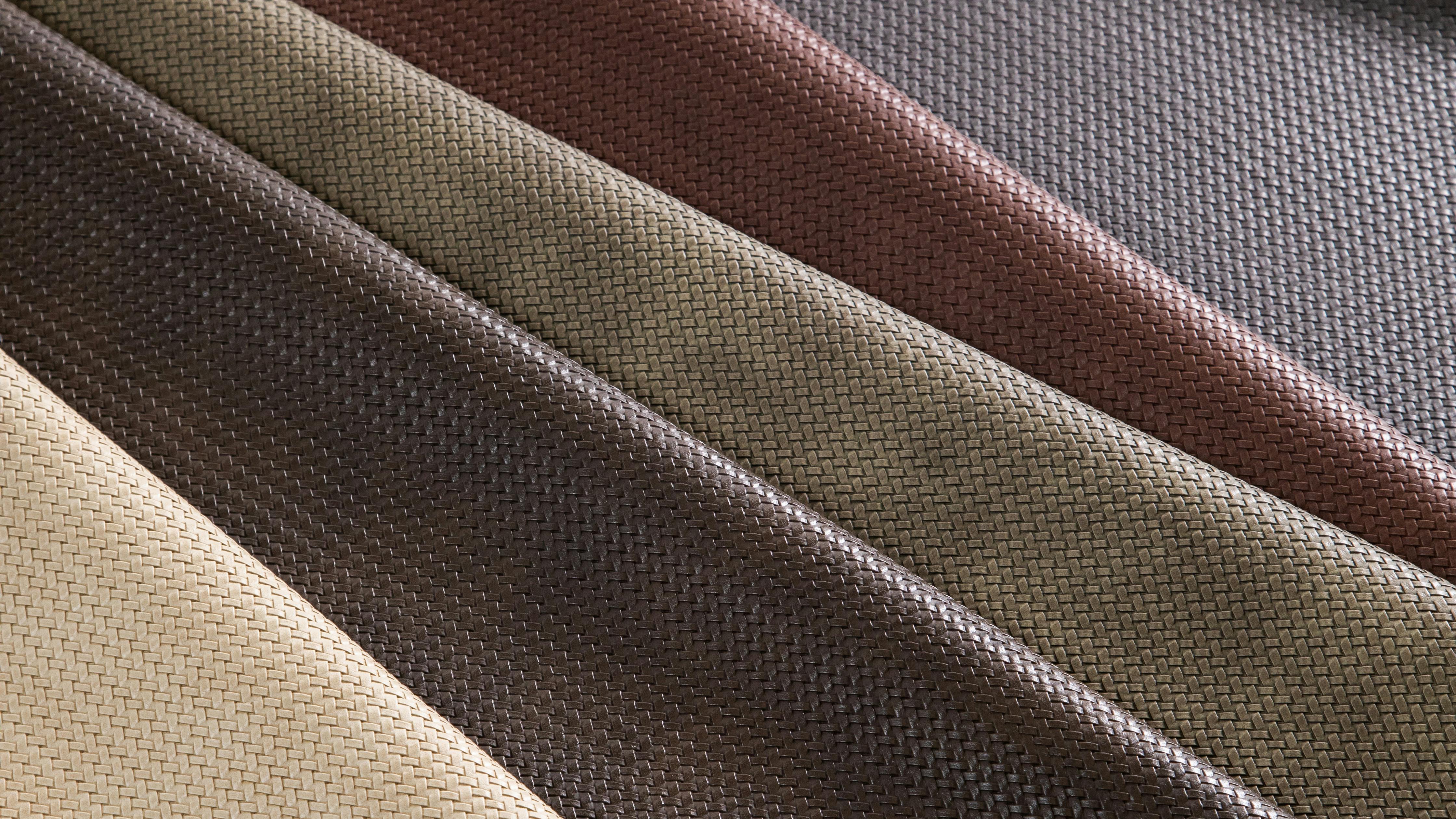The Faux Leather collection features 101 stunning colors, including earthy tones like the brown colors pictured.