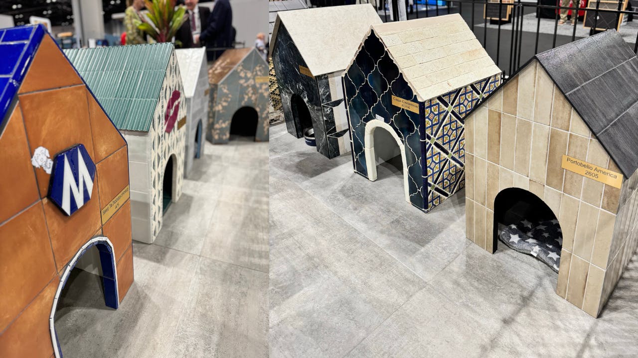 Coverings 2025 doghouses collage