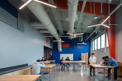 Flexible classrooms offer easily moveable furnishings and an adaptable lighting layout for different teaching and learning formats. Flexible classrooms offer easily moveable furnishings and an adaptable lighting layout for different teaching and learning formats.