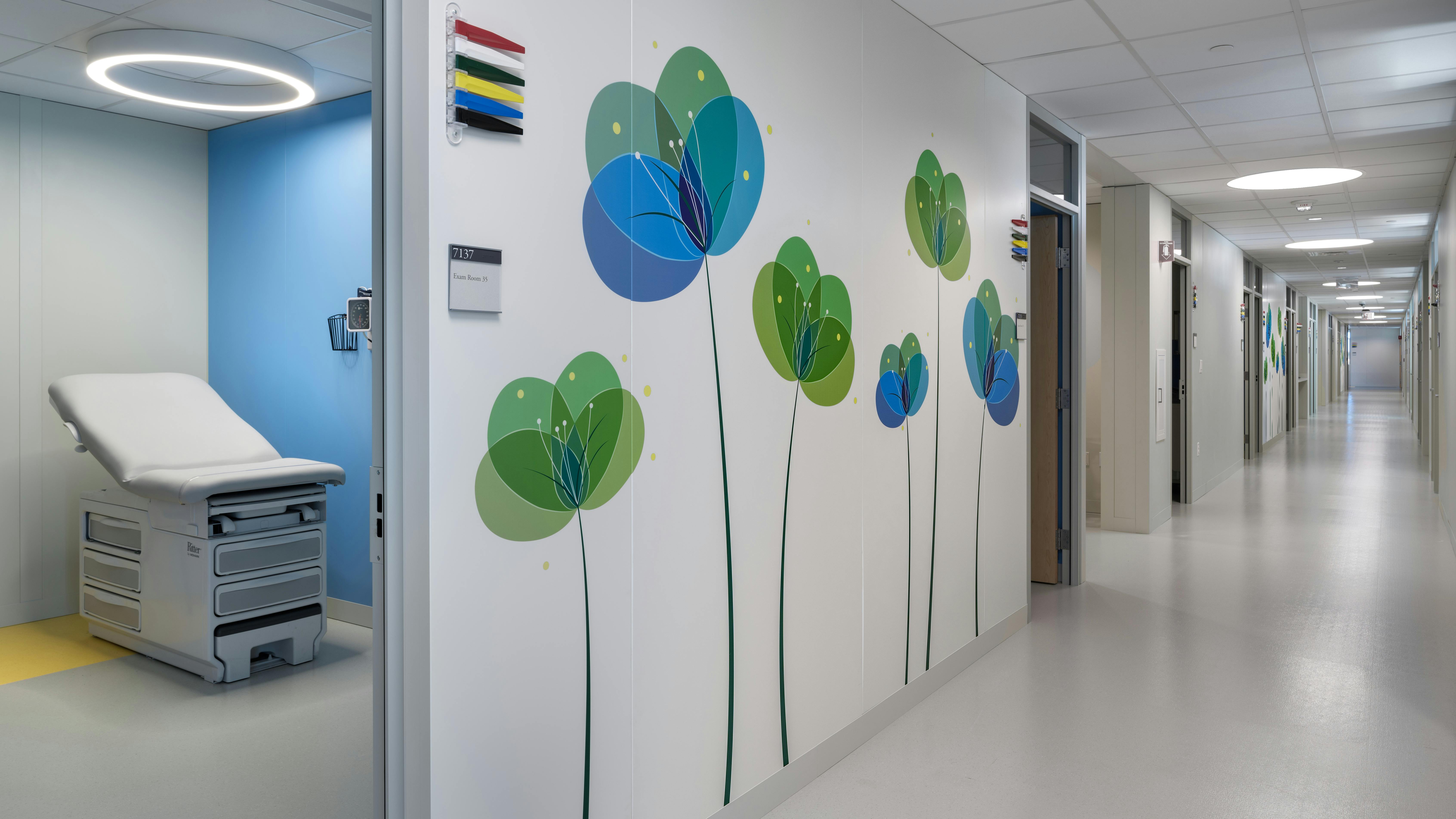 KI's Evoke architectural wall installed at Boston Medical Center.