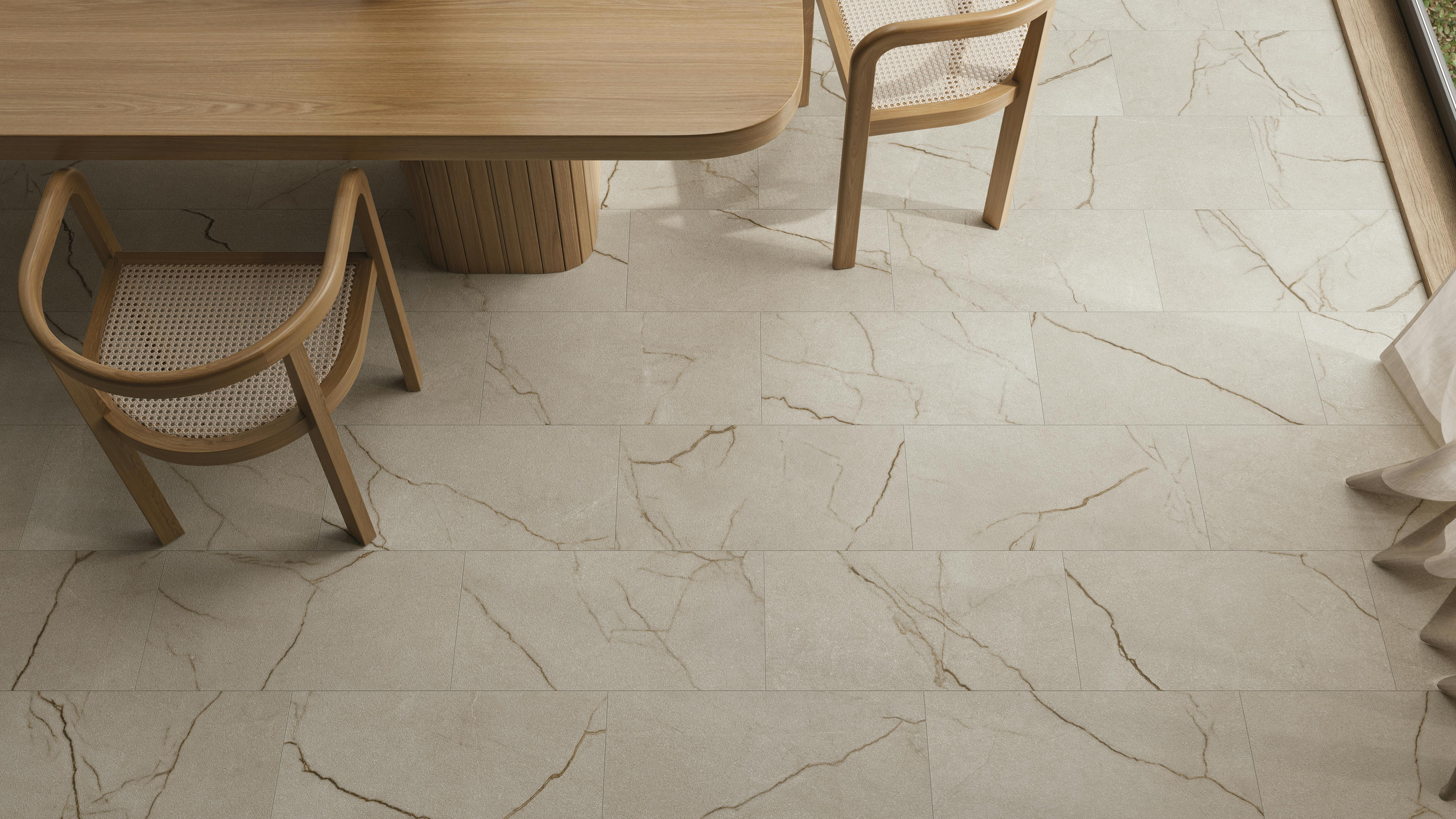 Argenta Ceramica's Rafaello, shown in a 30x60 format and cream color.