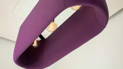 The BuzziProp Beam combines acoustic performance and ambient lighting. It also brings a splash of color to any space. The beam is shown in purple. The BuzziProp Beam combines acoustic performance and ambient lighting. It also brings a splash of color to any space. The beam is shown in purple.