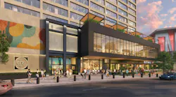 Exterior view of The Center entrance at street view in Atlanta. Exterior view of The Center entrance at street view in Atlanta.