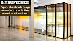 3form clear and amber textured glass panels of varying textures and opacity levels provide a modern look to conference room enclosure with black steel framing. 3form clear and amber textured glass panels of varying textures and opacity levels provide a modern look to conference room enclosure with black steel framing.