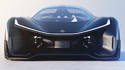 The Faraday Future FFZERO1 concept electric car The Faraday Future FFZERO1 concept electric car