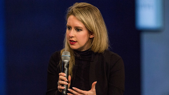 Theranos founder and CEO Elizabeth Holmes at the Clinton Global Initiative