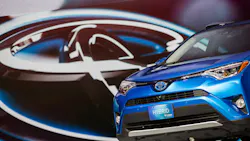 The 2016 Toyota Rav4 Hybrid unveiled at the New York International Auto Show The 2016 Toyota Rav4 Hybrid unveiled at the New York International Auto Show