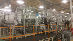 The HEV engine inspection line inside the Toshiba plant in Houston Texas The HEV engine inspection line inside the Toshiba plant in Houston Texas