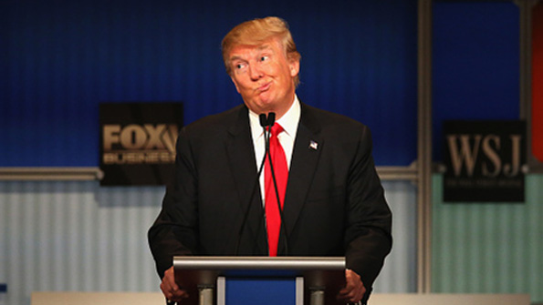 Republican presidential hopeful Donald Trump