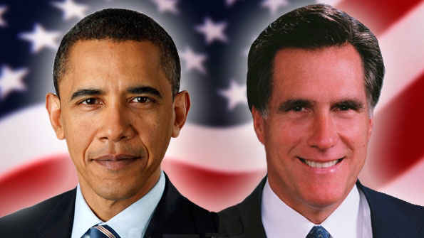 Obama and Romney