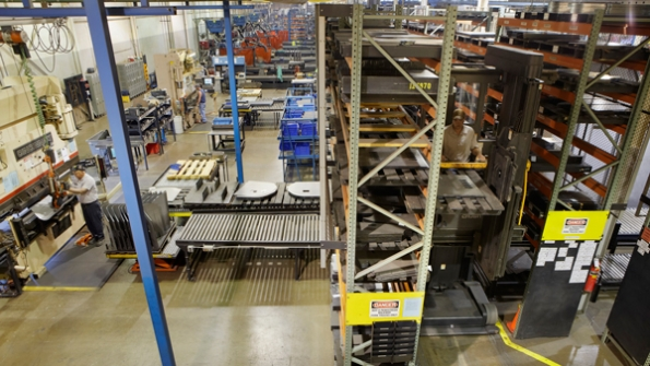 Crown Equipment Corps patented approach to using its TSP 6000Series turret stockpicker at its Celina Ohio facility has helped the plant save space reduce inventory and cut down on greenhousegas emissions