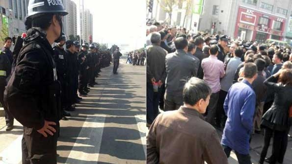 Protest of planned chemical plant developed by Sinopec subsidiary