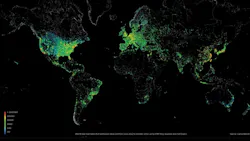 map of global IP addresses map of global IP addresses