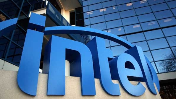 The Intel logo is displayed outside of the company39s headquarters in Santa Clara California Photo by Justin SullivanGetty Images