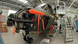 An Airbus military helicopter in Germany An Airbus military helicopter in Germany