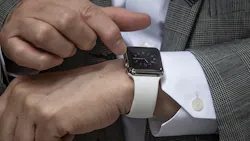 An Apple Watch at work An Apple Watch at work