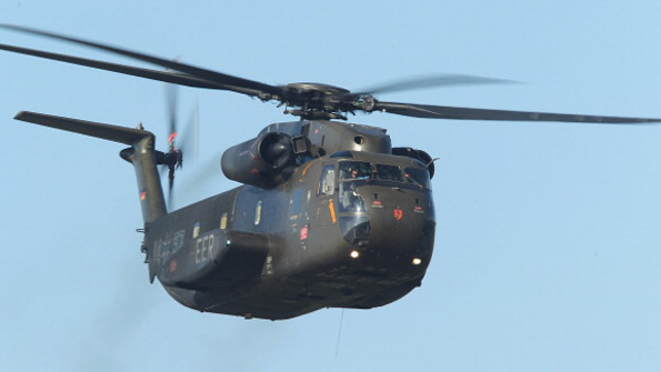 A Sikorsky CH53 helicopter