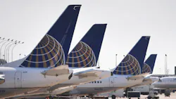 United planes wait at gates United planes wait at gates