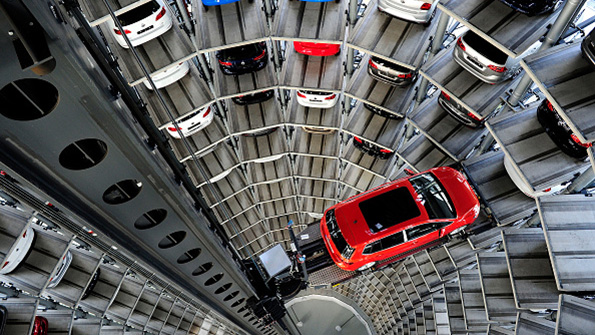 A Volkswagen Autostadt storage complex