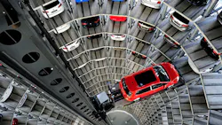 A Volkswagen Autostadt storage complex A Volkswagen Autostadt storage complex