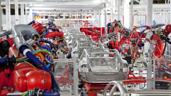 Tesla39s factory in Fremont California