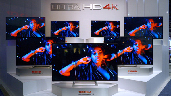 Toshiba televisions at the 2014 CES